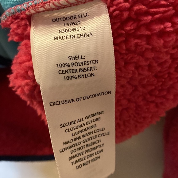 Eddie Bauer fleece hooded jacket size large (14/16) - Picture 4 of 5